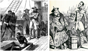 The slave and opium trades were driven by the returns to shareholders